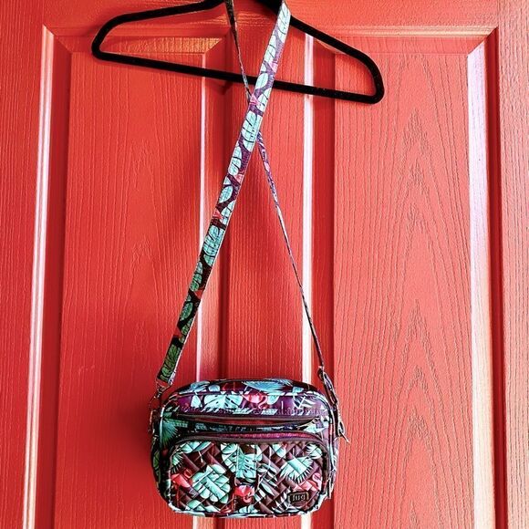 NEW LUG PINK & BLACK FLAMINGO CROSSBODY BAG - Picture 11 of 16